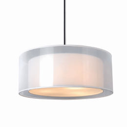 Phoenix 20 Inch White Pendant
