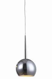 Wade Chrome Round 1 Light Pendant