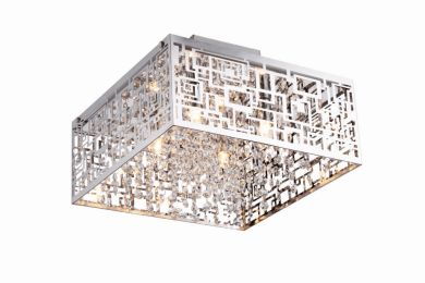 Metropolitan 4 Light Semi-Flush Pendant