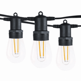 SUNTHIN 2 Pack 48ft Outdoor String Lights, Patio String Lights with Bright 2W Shatterproof LED Bulbs