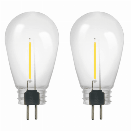 SUNTHIN 2 Pack Solar Bulbs for S14 Solar Powered String Lights