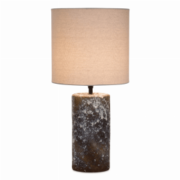 Table Lamp 24"H Ceramic/Linen