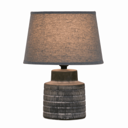 Table Lamp 13"H Terra Cotta/Linen
