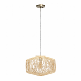 Lalia Home Circular Rattan Pendant