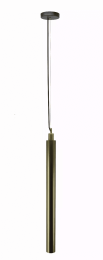 Matte Brass Cylindrical Pendant Lamp