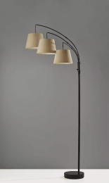 11" X 46" X 82" Antique Bronze  Arc Lamp