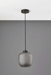 Dotty Mercury Glass Bronze Metal Pendant