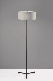 Sci Fi Two Pull Floor Lamp Black Metal
