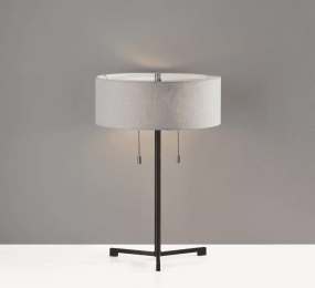 Sci Fi Two Pull Black Metal Table Lamp