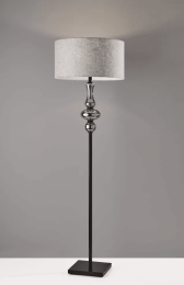 Spherule Black Mercury Glass Floor Lamp