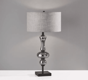 Glam Spherule Black Glass Table Lamp