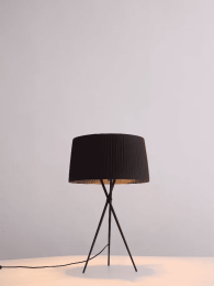 18" X 18" X 29.5" Black Carbon Steel Table Lamp