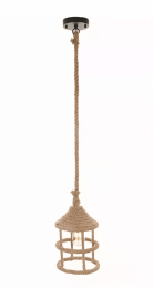 8.5" x 8.5" x 47" Rope - Pendant Lamp