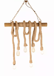 5" x 30" x 50" 6 bulbs, Medusa - Pendant Lamp
