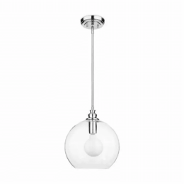 Latoya 1-light Clear Glass 8-inch Edison Pendant with Bulb