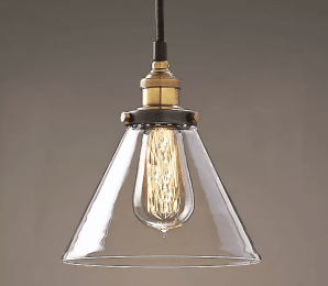 Leona 8-inch Adjustable Cord Glass Edison Lamp