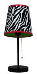 Limelights Zebra Fun Prints Funky Pattern Table Lamp