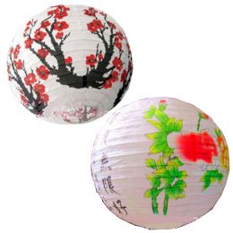 [Plum & Spring] Set of 2 Painted Home Decor--Lampshade, Chinese Lantern