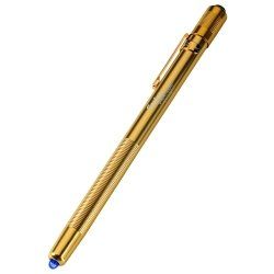 Stylus 3 Cell Gold Penlight with Blue LED