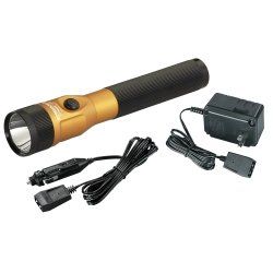 Stinger Rechargeable LED Flashlight with AC/DC PiggyBack - Orange