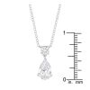 J Goodin Anniversary Classic Contemporary Style Chandelier Pear Cubic Zirconia Pendant For Women