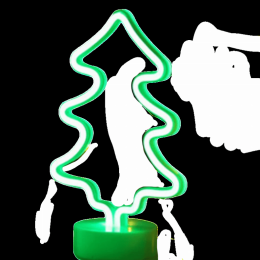 Tropical Nights Neon Deco Lights With Remote Control (Color: Christmas Tree)
