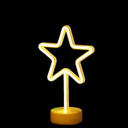 Tropical Nights Neon Deco Lights With Remote Control (Color: Star)