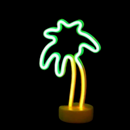 Tropical Nights Neon Deco Lights With Remote Control (Color: Palm Tree)