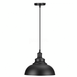 Curvy shade Pendant light (Lamp Colour: Black)