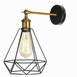 Dimond Cage Wall Light (Includes a Bulb?: No)