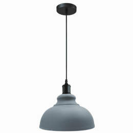 Curvy shade Pendant light (Lamp Colour: Grey)