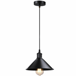 Vintage Cone Shade Easy Fit Pendant Light (Add a bulb?: No)