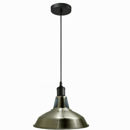 Retro Modern Vintage Metal Ceiling Pendant Industrial Light Shade Chandelier Satin Nickel (Requires a Bulb: No)