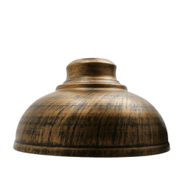 Brushed Curvy Metal Easy Fit shade (Color: Brushed Copper)