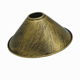 Cone Metal Brushed Ceiling Lamp Shades (Color: Brushed Brass)