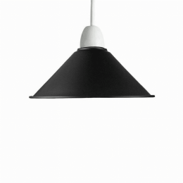 Cone Metal Ceiling Lamp Shades (Color: Black white inner)