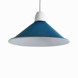 Cone Metal Ceiling Lamp Shades (Color: Blue)