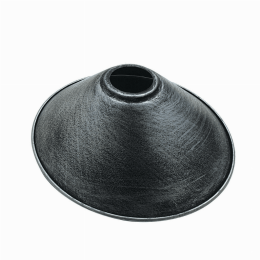 Cone Metal Brushed Ceiling Lamp Shades (Color: Brushed Silver)