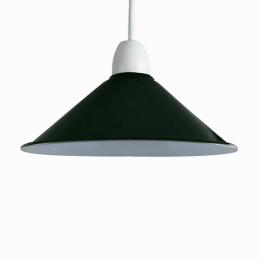 Cone Metal Ceiling Lamp Shades (Color: Green)