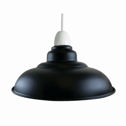 Metal Ceiling Pendant Shades (Color: Black)