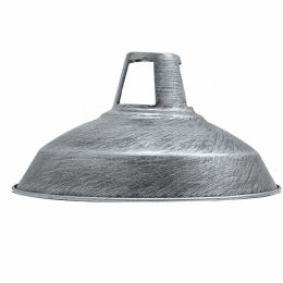 Industrial Retro Pendant Light Vintage Chandelier Ceiling Hanging Lamp Fixture with colours (Color: Brushed Silver)