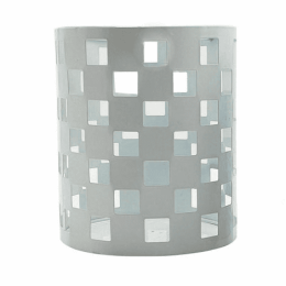 White Metal Easy Fit Drum Barrel Cage (Style: Pattern 1)