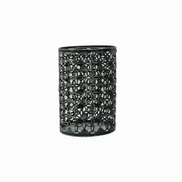 Modern Drum cage Lamp Shades (Shade Color and Pattern: Brushed Silver 1)