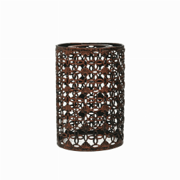 Modern Drum cage Lamp Shades (Shade Color and Pattern: Rustic Red 1)