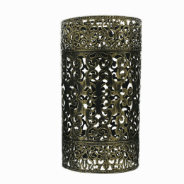 Modern Drum cage Lamp Shades (Shade Color and Pattern: Brushed Brass 3)