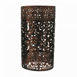 Modern Drum cage Lamp Shades (Shade Color and Pattern: Rustic Red 3)