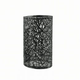 Modern Drum cage Lamp Shades (Shade Color and Pattern: Brushed Silver 4)