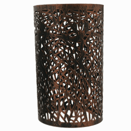 Modern Drum cage Lamp Shades (Shade Color and Pattern: Rustic Red 4)