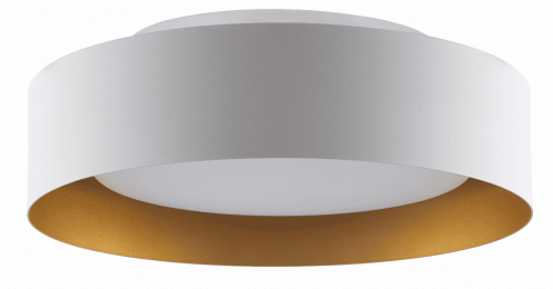 Lynch Flush Mount Ceiling Light (Color: White/Gold)