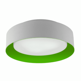 Lynch Flush Mount Ceiling Light (Color: White/Green)